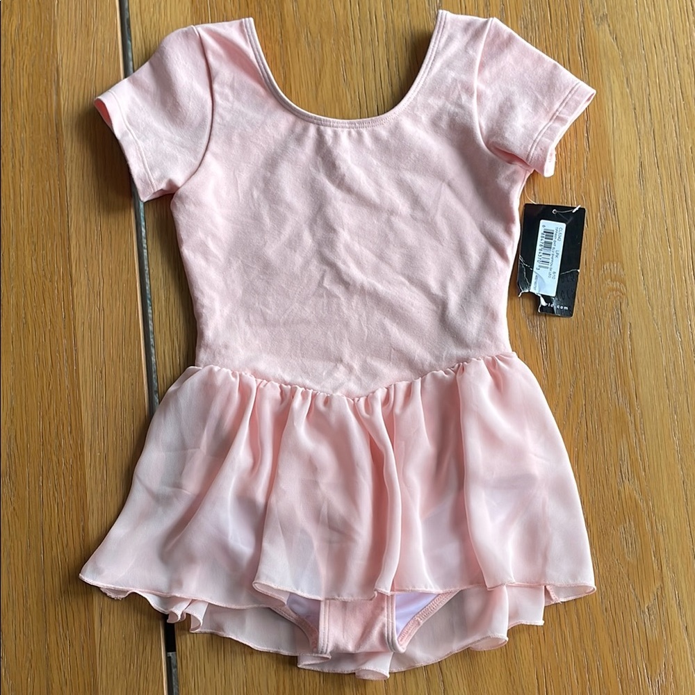 Bloch Pink Dance Leotard with Skirted Design